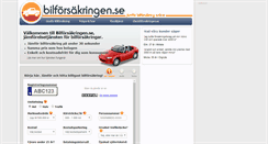 Desktop Screenshot of bilforsakringen.se