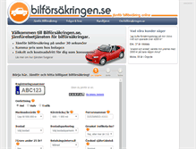 Tablet Screenshot of bilforsakringen.se